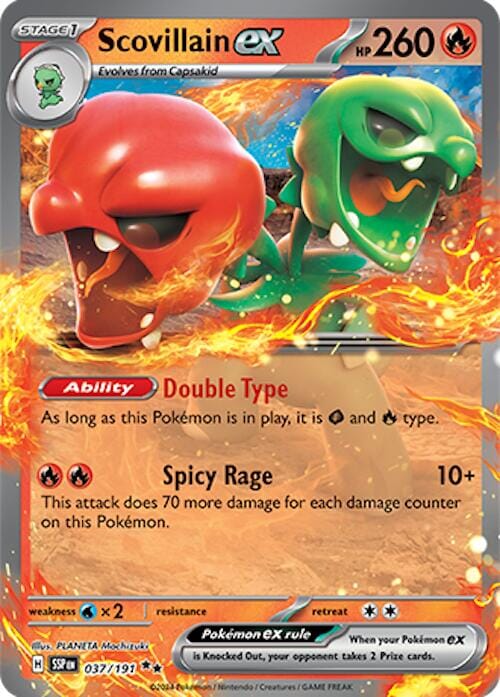 Scovillain ex (037/191) [Scarlet & Violet: Surging Sparks] Pokemon Single Pokémon  | Multizone: Comics And Games