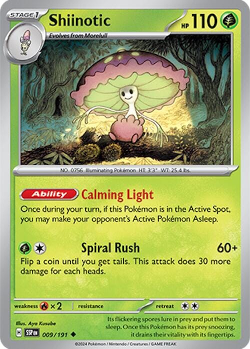 Shiinotic (009/191) [Scarlet & Violet: Surging Sparks] Pokemon Single Pokémon  | Multizone: Comics And Games