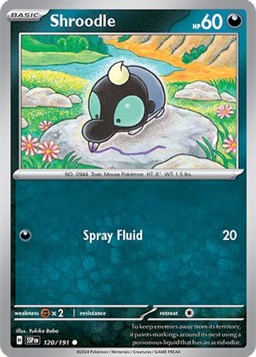 Shroodle (120/191) [Scarlet & Violet: Surging Sparks] Pokemon Single Pokémon  | Multizone: Comics And Games