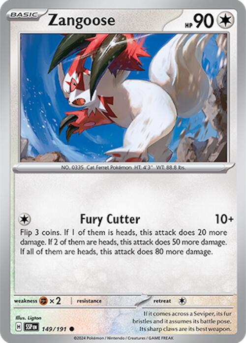 Zangoose (149/191) [Scarlet & Violet: Surging Sparks] | Multizone: Comics And Games