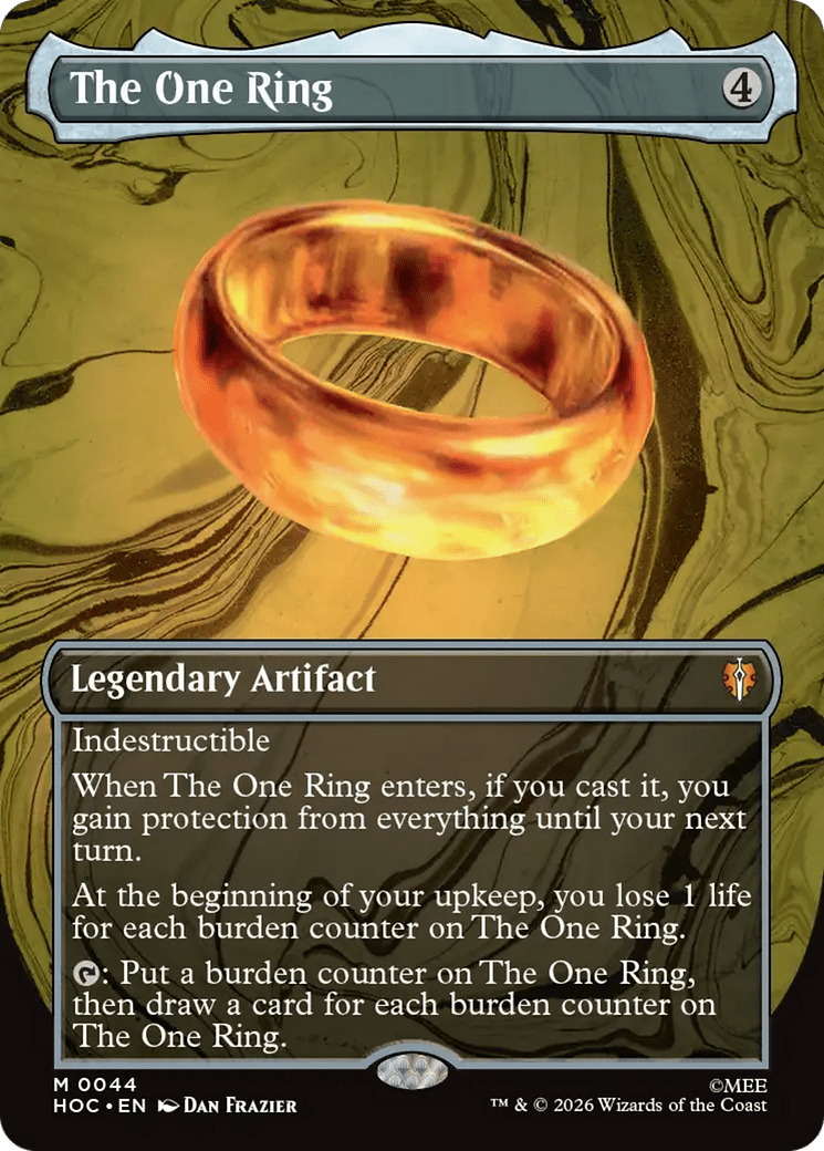 The One Ring (Borderless) [The Hobbit] MTG Single Magic: The Gathering  | Multizone: Comics And Games