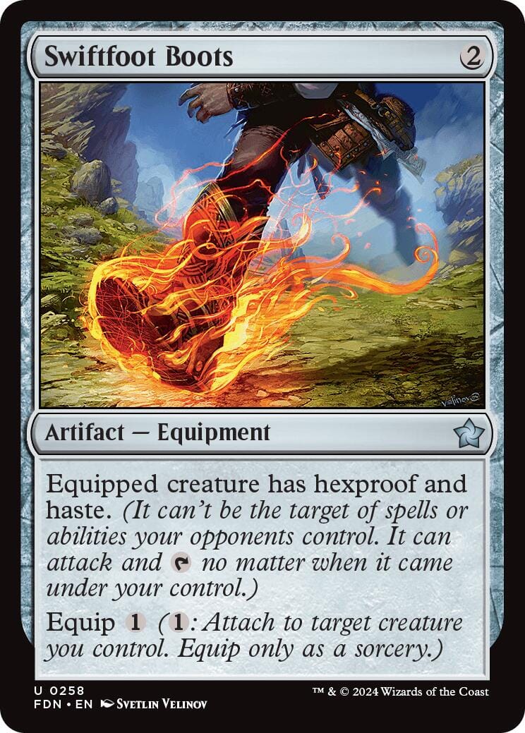 Swiftfoot Boots [Foundations] MTG Single Magic: The Gathering  | Multizone: Comics And Games