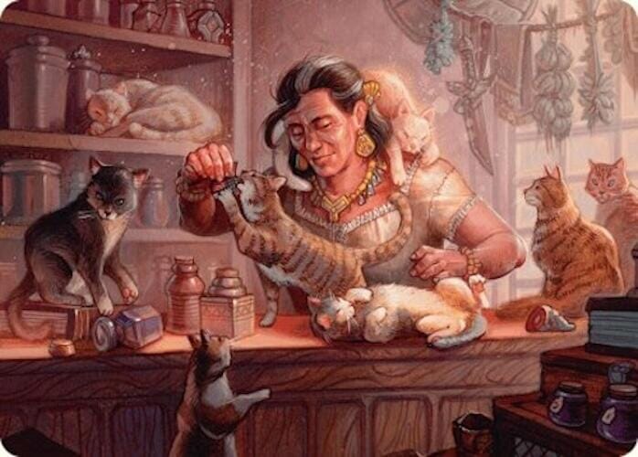 Cat Collector Art Card (1/54) [Foundations Art Series] MTG Single Magic: The Gathering  | Multizone: Comics And Games