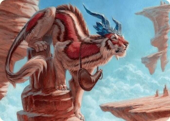 Felidar Savior Art Card (3/54) [Foundations Art Series] MTG Single Magic: The Gathering  | Multizone: Comics And Games