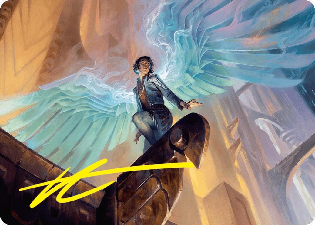 Giada, Font of Hope Art Card (20/54) (Gold-Stamped Signature) [Foundations Art Series] MTG Single Magic: The Gathering  | Multizone: Comics And Games