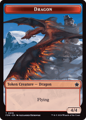 Dragon (0016) // Dragon (0017) Doubled-Sided Token [Foundations Tokens] MTG Single Magic: The Gathering  | Multizone: Comics And Games