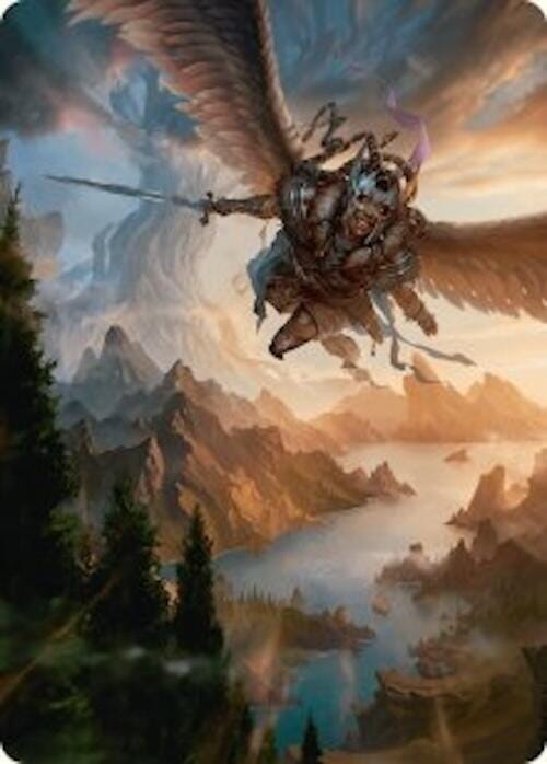 Youthful Valkyrie Art Card (28/54) [Foundations Art Series] MTG Single Magic: The Gathering  | Multizone: Comics And Games