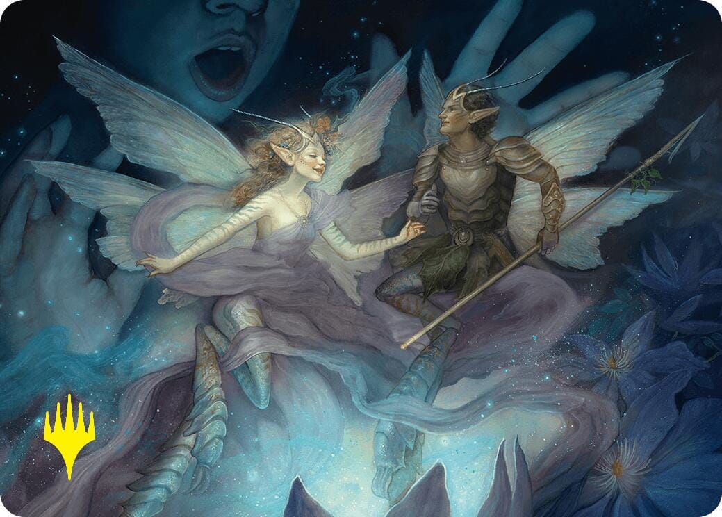 Faebloom Trick Art Card (6/54) (Gold-Stamped Signature) [Foundations Art Series] MTG Single Magic: The Gathering  | Multizone: Comics And Games