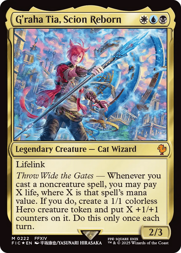 G'raha Tia, Scion Reborn (Surge Foil) [FINAL FANTASY Commander] MTG Single Magic: The Gathering  | Multizone: Comics And Games