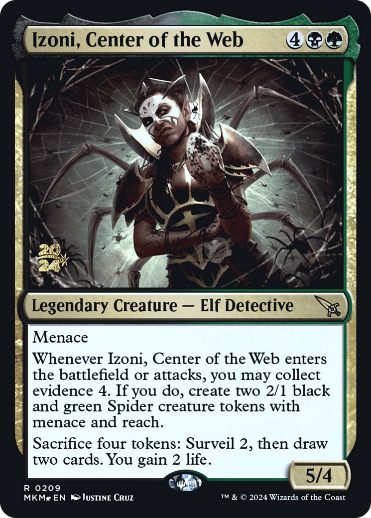 Izoni, Center of the Web [Murders at Karlov Manor Prerelease Promos] MTG Single Magic: The Gathering  | Multizone: Comics And Games