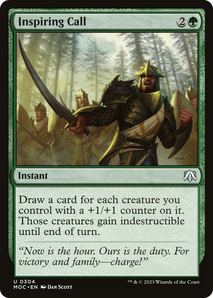 Inspiring Call [March of the Machine Commander] MTG Single Magic: The Gathering  | Multizone: Comics And Games