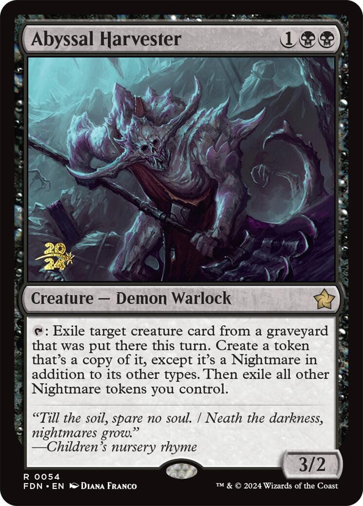 Abyssal Harvester [Foundations Prerelease Promos] MTG Single Magic: The Gathering  | Multizone: Comics And Games