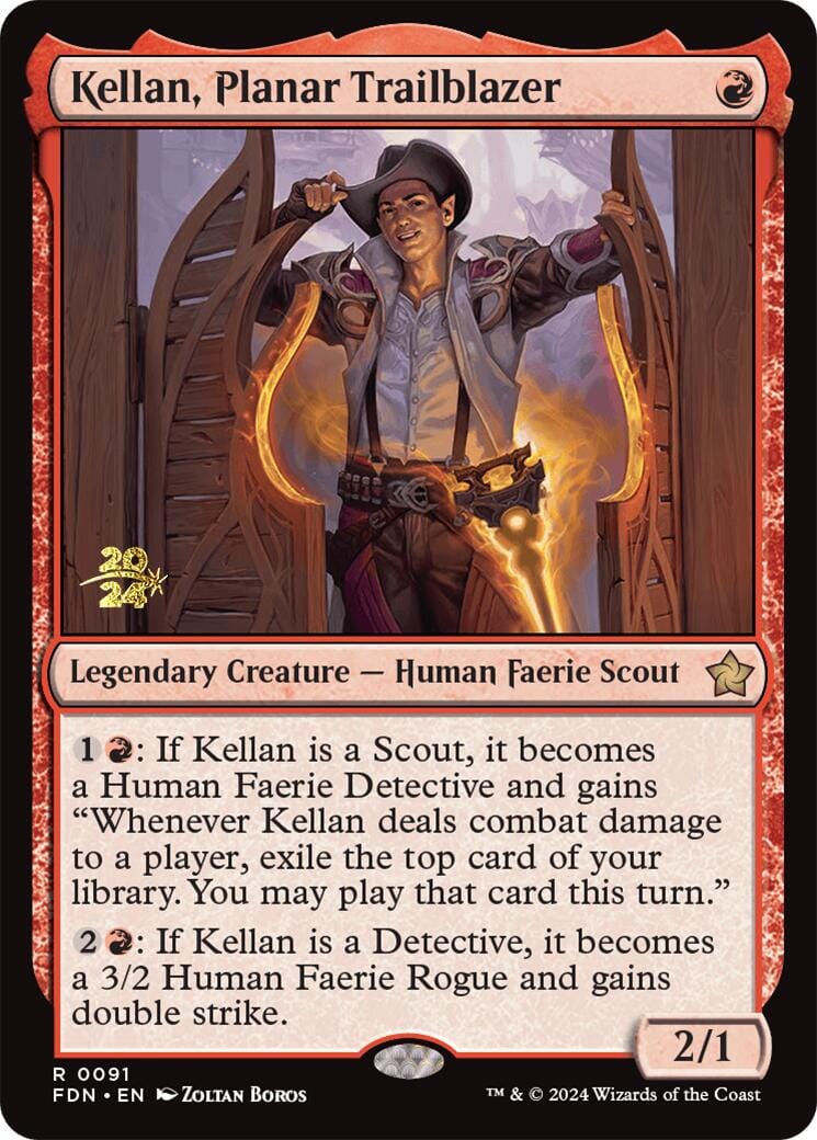 Kellan, Planar Trailblazer [Foundations Prerelease Promos] MTG Single Magic: The Gathering  | Multizone: Comics And Games