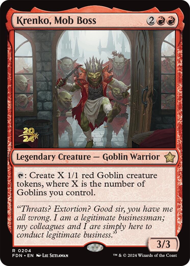 Krenko, Mob Boss [Foundations Prerelease Promos] MTG Single Magic: The Gathering  | Multizone: Comics And Games