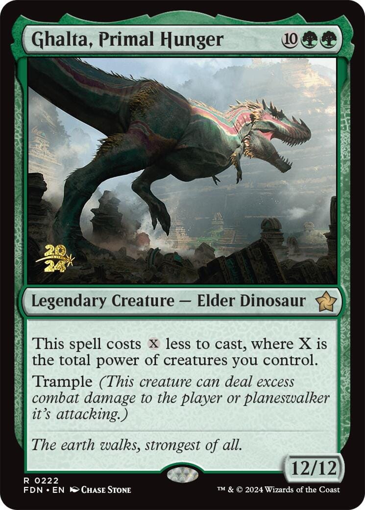 Ghalta, Primal Hunger [Foundations Prerelease Promos] MTG Single Magic: The Gathering  | Multizone: Comics And Games
