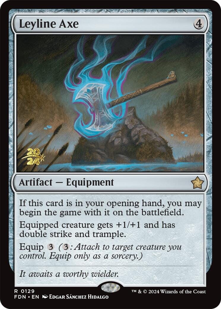 Leyline Axe [Foundations Prerelease Promos] MTG Single Magic: The Gathering  | Multizone: Comics And Games