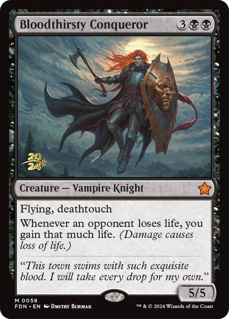 Bloodthirsty Conqueror [Foundations Prerelease Promos] MTG Single Magic: The Gathering  | Multizone: Comics And Games