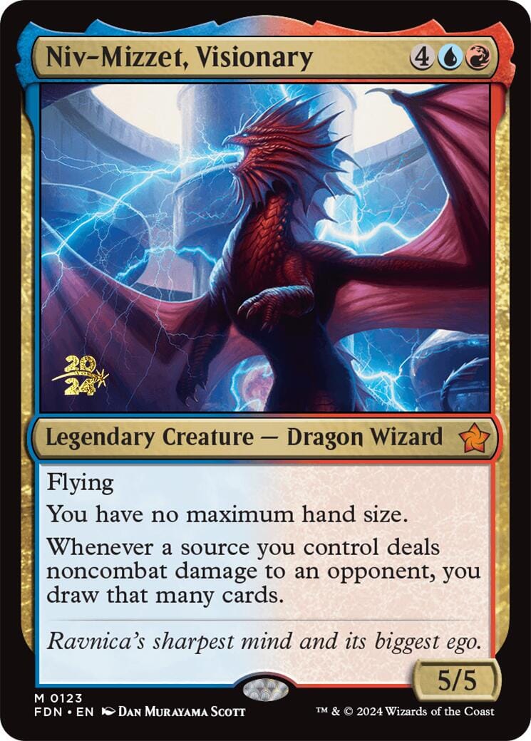 Niv-Mizzet, Visionary [Foundations Prerelease Promos] MTG Single Magic: The Gathering  | Multizone: Comics And Games