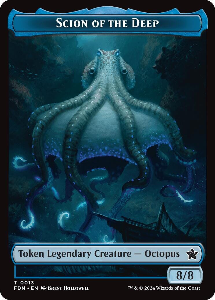 Scion of the Deep // Koma's Coil Doubled-Sided Token [Foundations Tokens] MTG Single Magic: The Gathering  | Multizone: Comics And Games