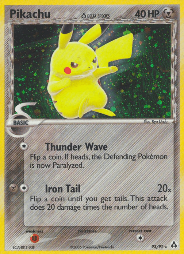 Pikachu (93/92) (Delta Species) [EX: Legend Maker] Pokemon Single Pokémon  | Multizone: Comics And Games