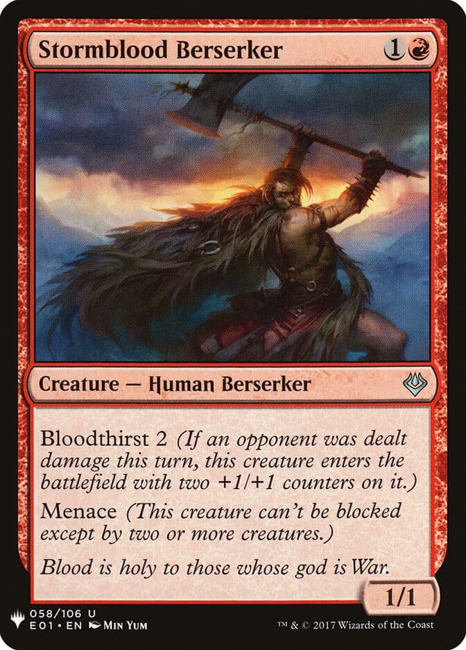 Stormblood Berserker [Mystery Booster] MTG Single Magic: The Gathering  | Multizone: Comics And Games