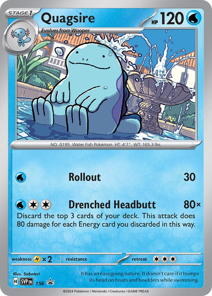 Quagsire (156) [Scarlet & Violet: Black Star Promos] Pokemon Single Pokémon  | Multizone: Comics And Games