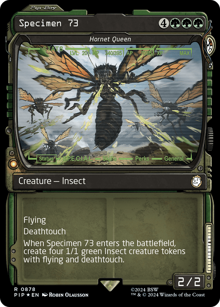Specimen 73 - Hornet Queen (Showcase) (Surge Foil) [Fallout] MTG Single Magic: The Gathering  | Multizone: Comics And Games