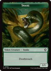 Zombie // Snake Double-Sided Token [Lorwyn Eclipsed Tokens] MTG Single Magic: The Gathering  | Multizone: Comics And Games