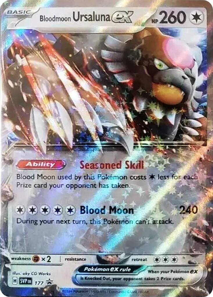 Bloodmoon Ursaluna ex (177) [Scarlet & Violet: Black Star Promos] Pokemon Single Pokémon  | Multizone: Comics And Games