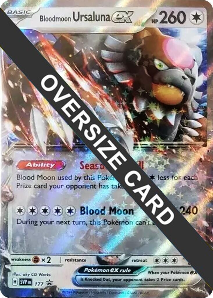 Bloodmoon Ursaluna ex (177) (Jumbo Card) [Scarlet & Violet: Black Star Promos] Pokemon Single Pokémon  | Multizone: Comics And Games