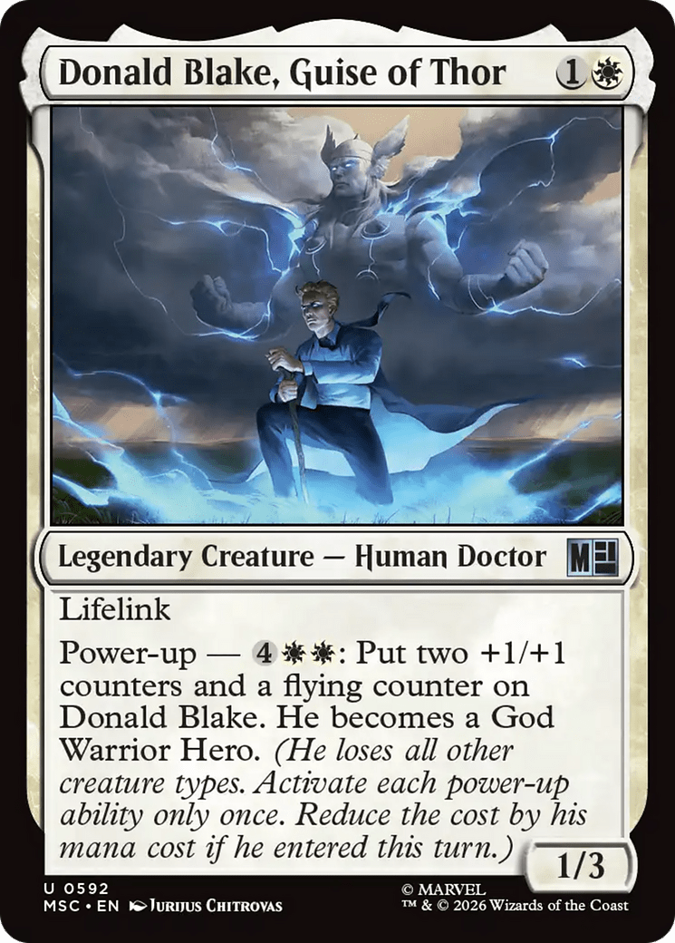 Donald Blake, Guise of Thor [Marvel Super Heroes Commander] MTG Single Magic: The Gathering  | Multizone: Comics And Games