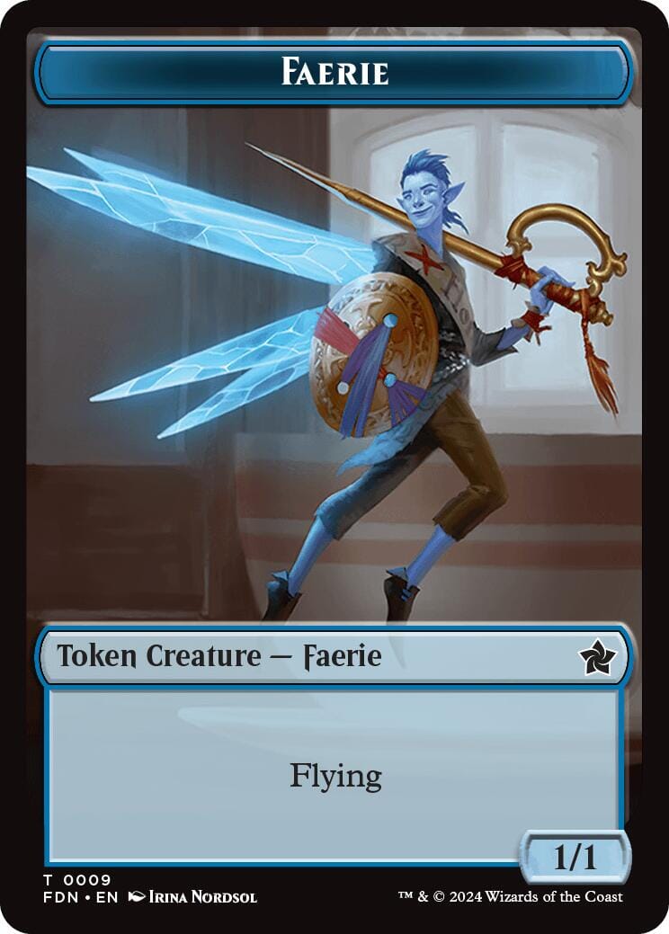 Faerie // Zombie Double-Sided Token [Foundations Tokens] MTG Single Magic: The Gathering  | Multizone: Comics And Games