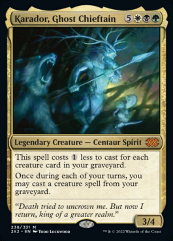 Karador, Ghost Chieftain [Double Masters 2022] MTG Single Magic: The Gathering  | Multizone: Comics And Games