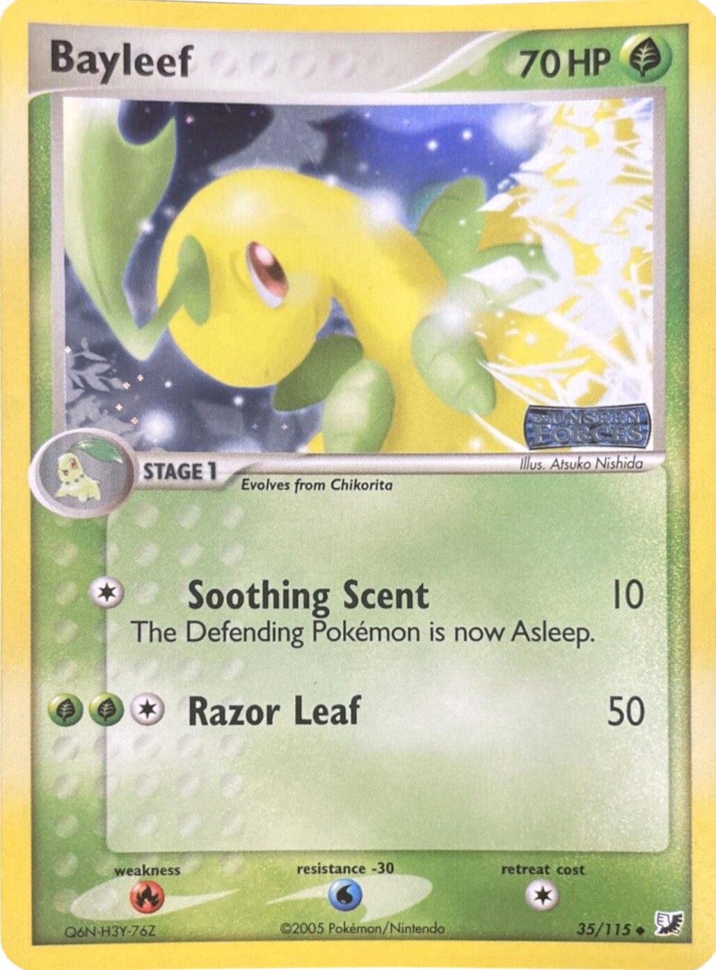 Bayleef (35/115) (Stamped) [EX: Unseen Forces] Pokemon Single Pokémon  | Multizone: Comics And Games
