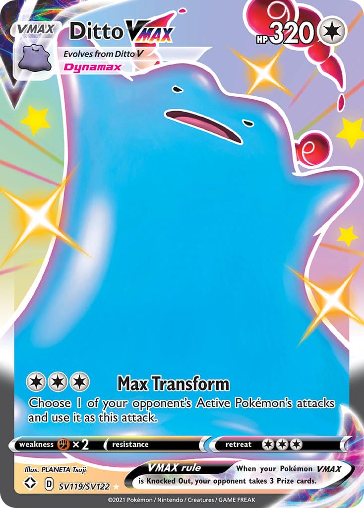 Ditto VMAX (SV119/SV122) [Sword & Shield: Shining Fates] Pokemon Single Pokémon  | Multizone: Comics And Games