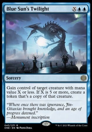 Blue Sun's Twilight (Promo Pack) [Phyrexia: All Will Be One Promos] MTG Single Magic: The Gathering  | Multizone: Comics And Games