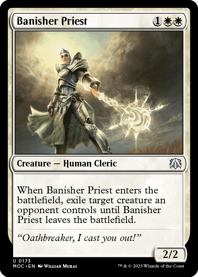 Banisher Priest [March of the Machine Commander] MTG Single Magic: The Gathering  | Multizone: Comics And Games