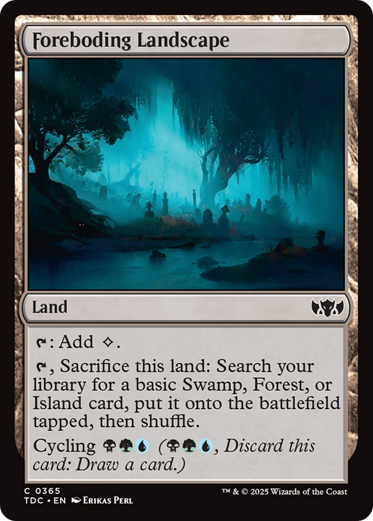 Foreboding Landscape [Tarkir: Dragonstorm Commander] MTG Single Magic: The Gathering  | Multizone: Comics And Games
