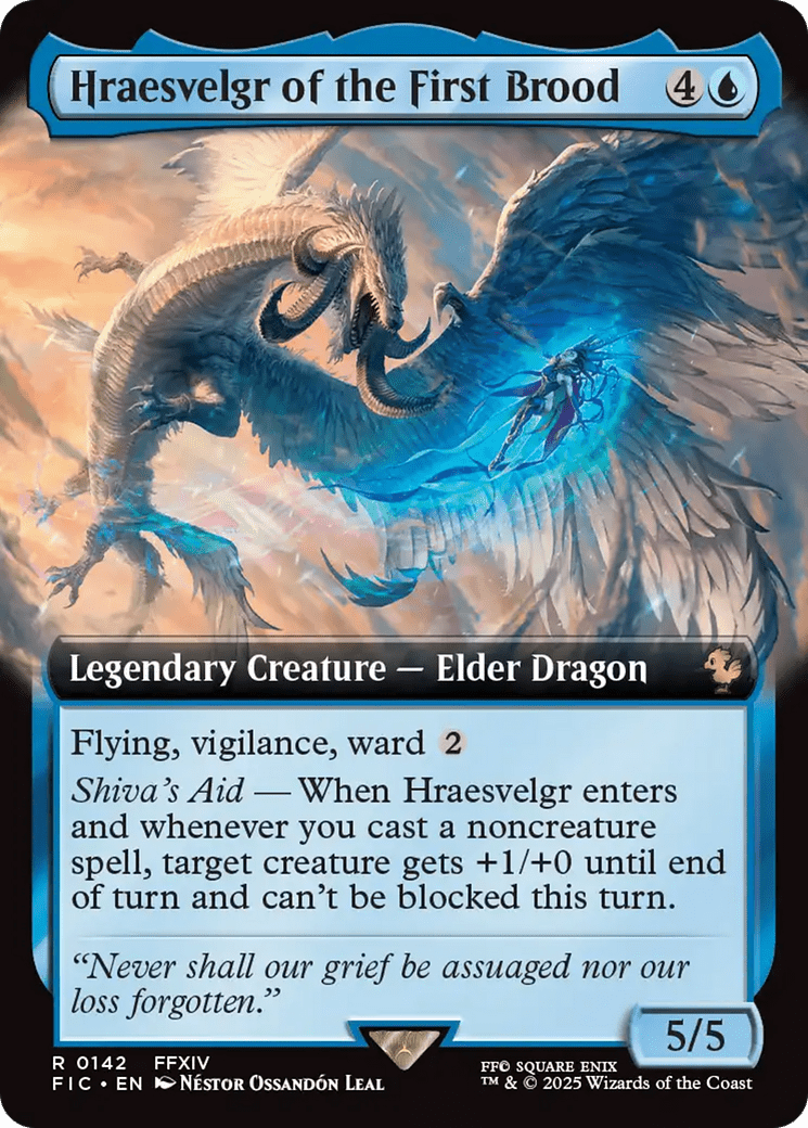 Hraesvelgr of the First Brood (Extended Art) [FINAL FANTASY Commander] MTG Single Magic: The Gathering  | Multizone: Comics And Games
