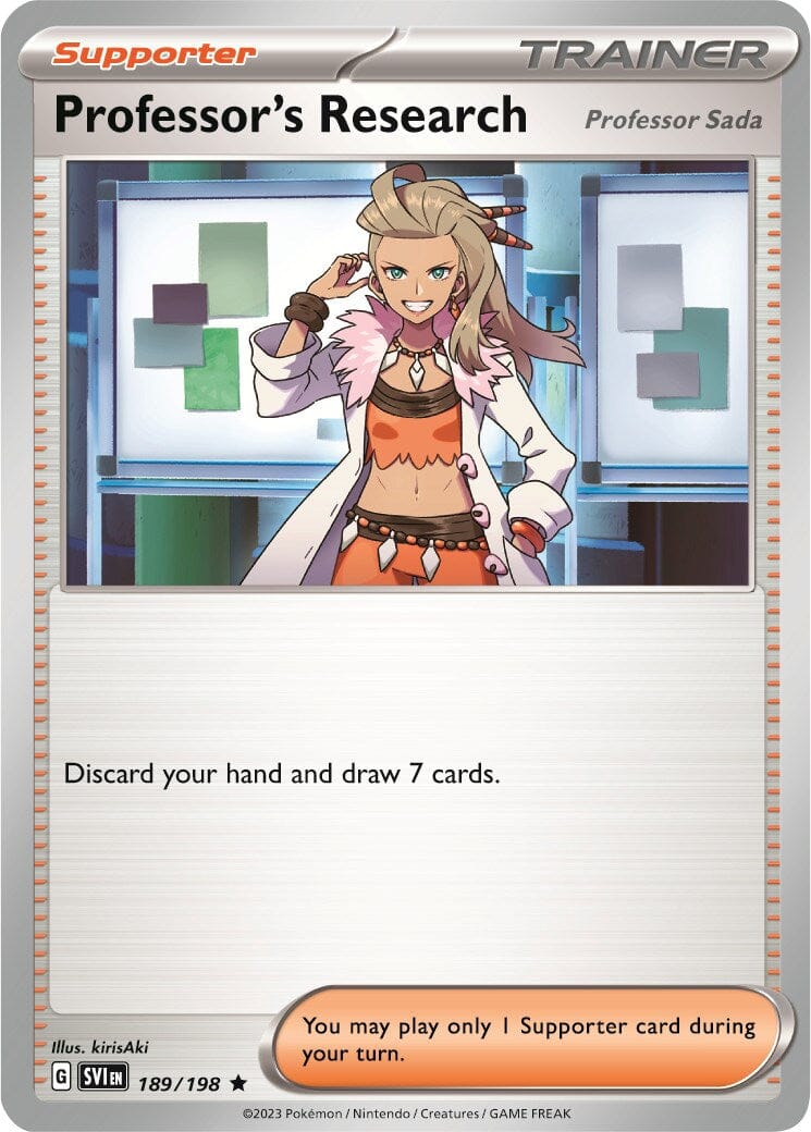 Professor's Research (189/198) (Theme Deck Exclusive) [Scarlet & Violet: Black Star Promos] Pokemon Single Pokémon  | Multizone: Comics And Games