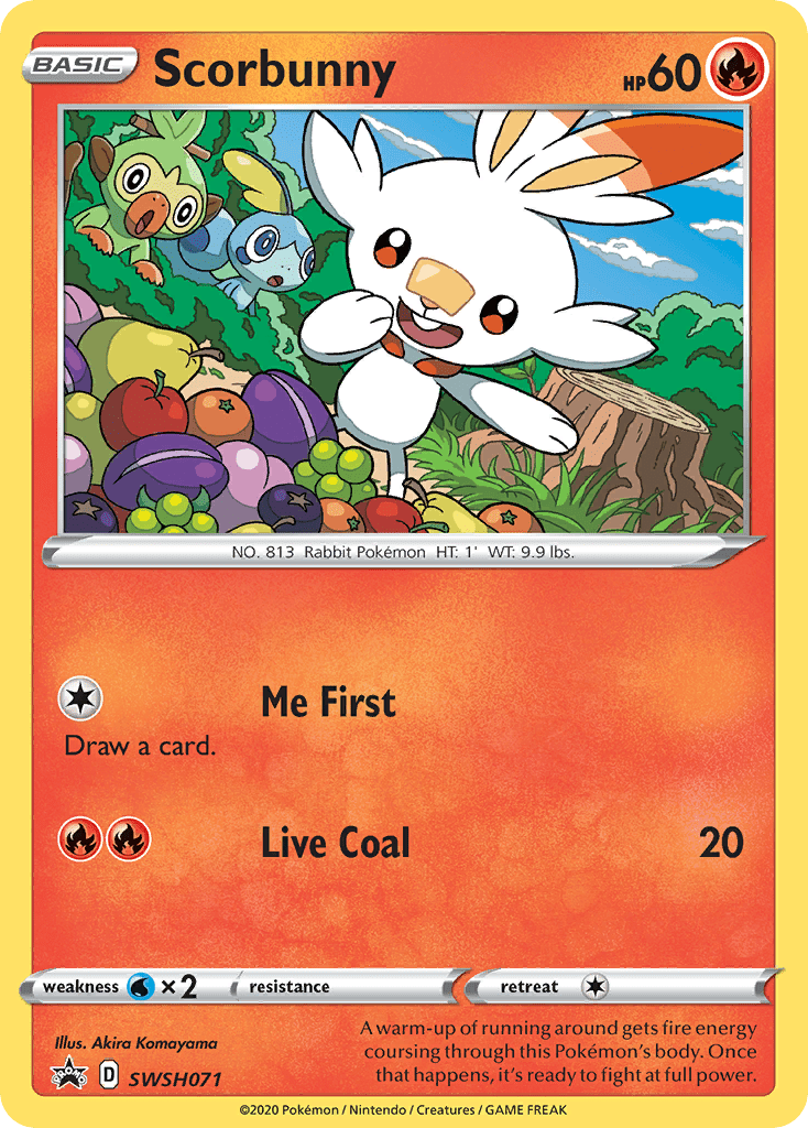 Scorbunny (SWSH071) [Sword & Shield: Black Star Promos] Pokemon Single Pokémon  | Multizone: Comics And Games
