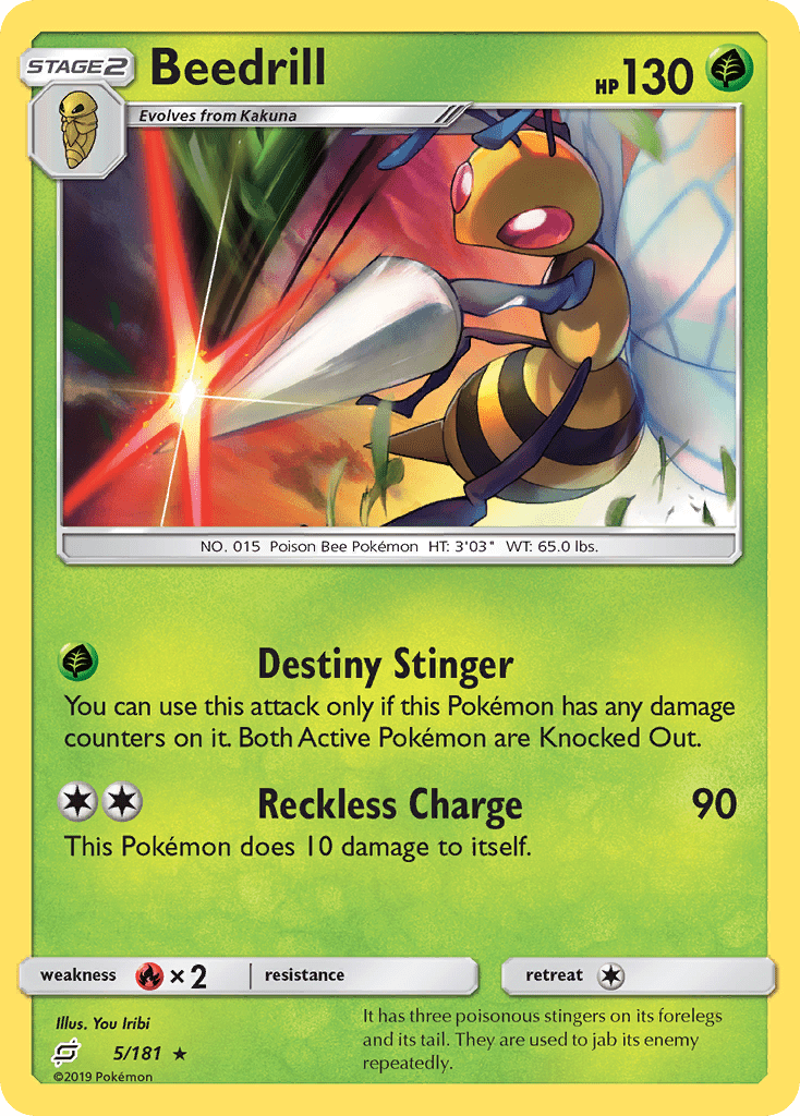 Beedrill (5/181) [Sun & Moon: Team Up] Pokemon Single Pokémon  | Multizone: Comics And Games