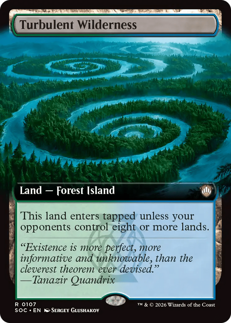 Turbulent Wilderness (Extended Art) [Secrets of Strixhaven Commander] MTG Single Magic: The Gathering  | Multizone: Comics And Games