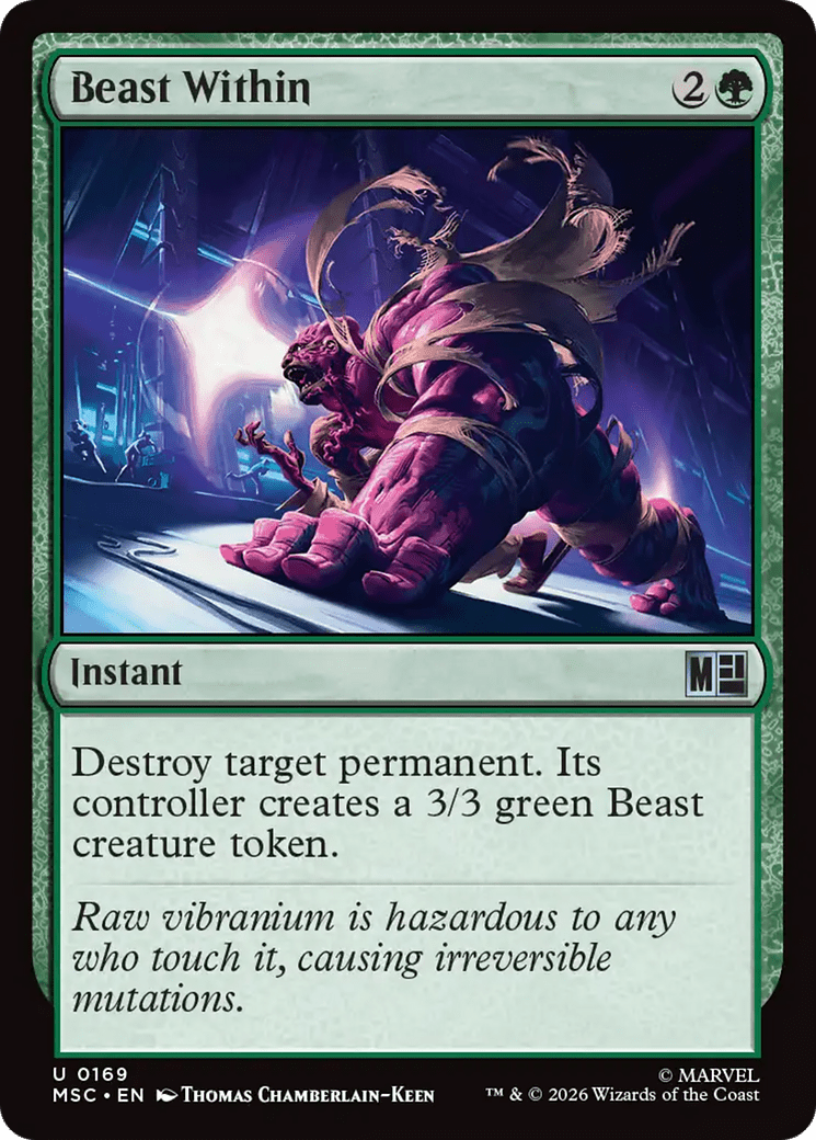 Beast Within [Marvel Super Heroes Commander] MTG Single Magic: The Gathering  | Multizone: Comics And Games
