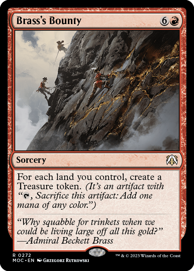 Brass's Bounty [March of the Machine Commander] MTG Single Magic: The Gathering  | Multizone: Comics And Games
