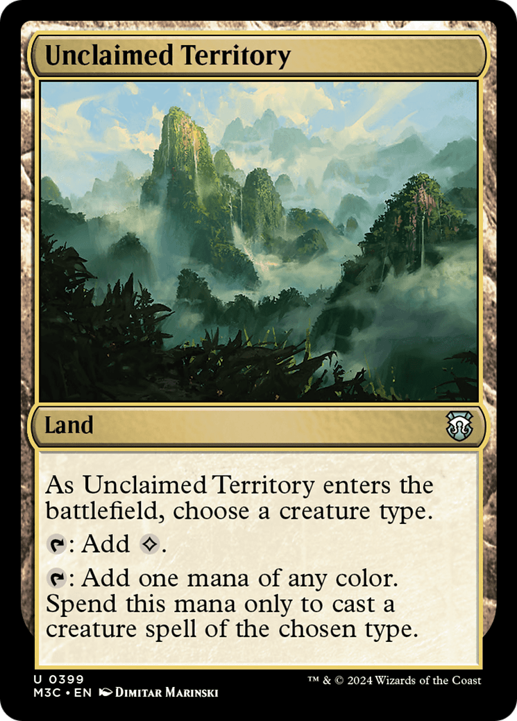 Unclaimed Territory (Ripple Foil) [Modern Horizons 3 Commander] MTG Single Magic: The Gathering  | Multizone: Comics And Games