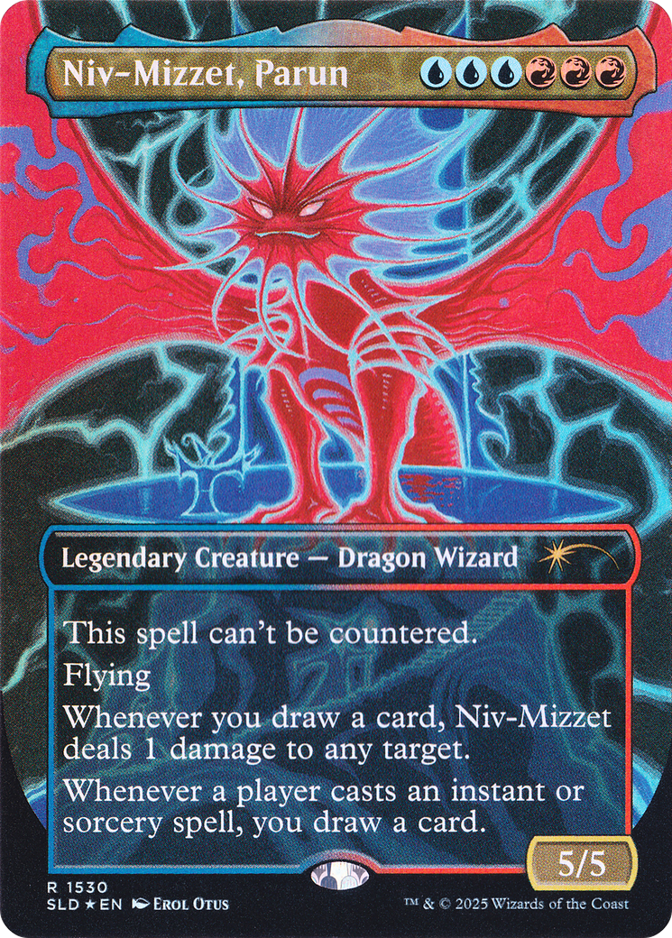 Niv-Mizzet, Parun (Rainbow Foil) [Secret Lair Drop Series] MTG Single Magic: The Gathering  | Multizone: Comics And Games