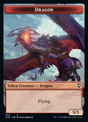 Gold // Dragon Double-Sided Token [Commander Legends: Battle for Baldur's Gate Tokens] MTG Single Magic: The Gathering  | Multizone: Comics And Games