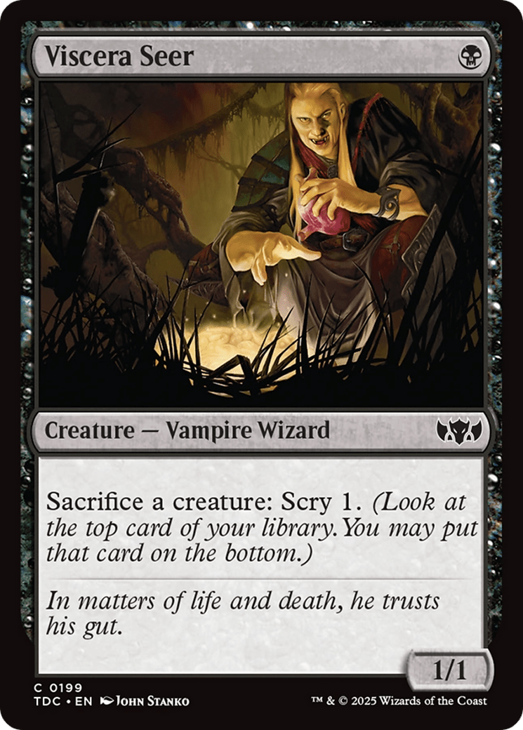 Viscera Seer [Tarkir: Dragonstorm Commander] MTG Single Magic: The Gathering  | Multizone: Comics And Games