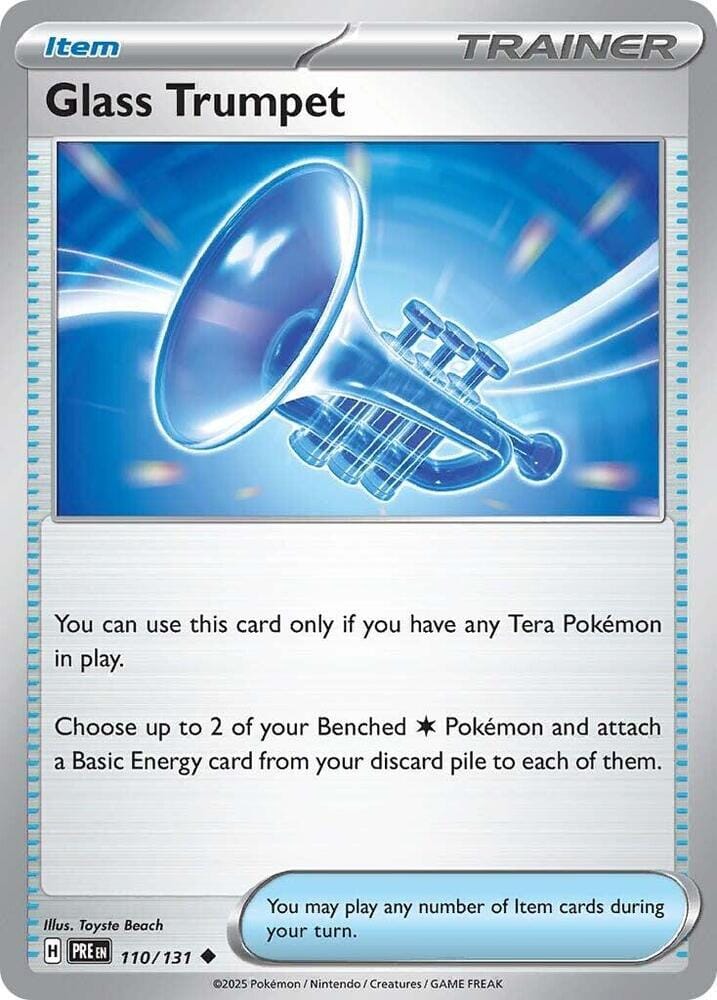 Glass Trumpet (110/131) [Scarlet & Violet: Prismatic Evolutions] Pokemon Single Pokémon  | Multizone: Comics And Games